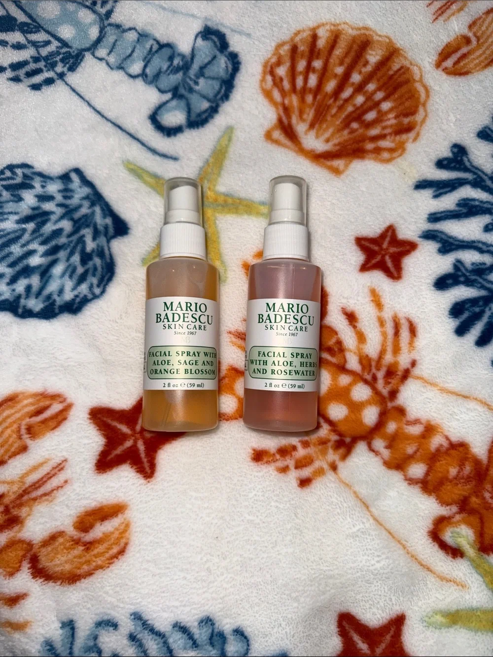 Mario Badescu Facial Spray Duo in Peach and Pink